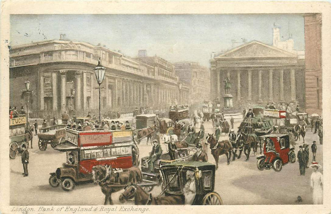 London Bank of England & Royal Exchange