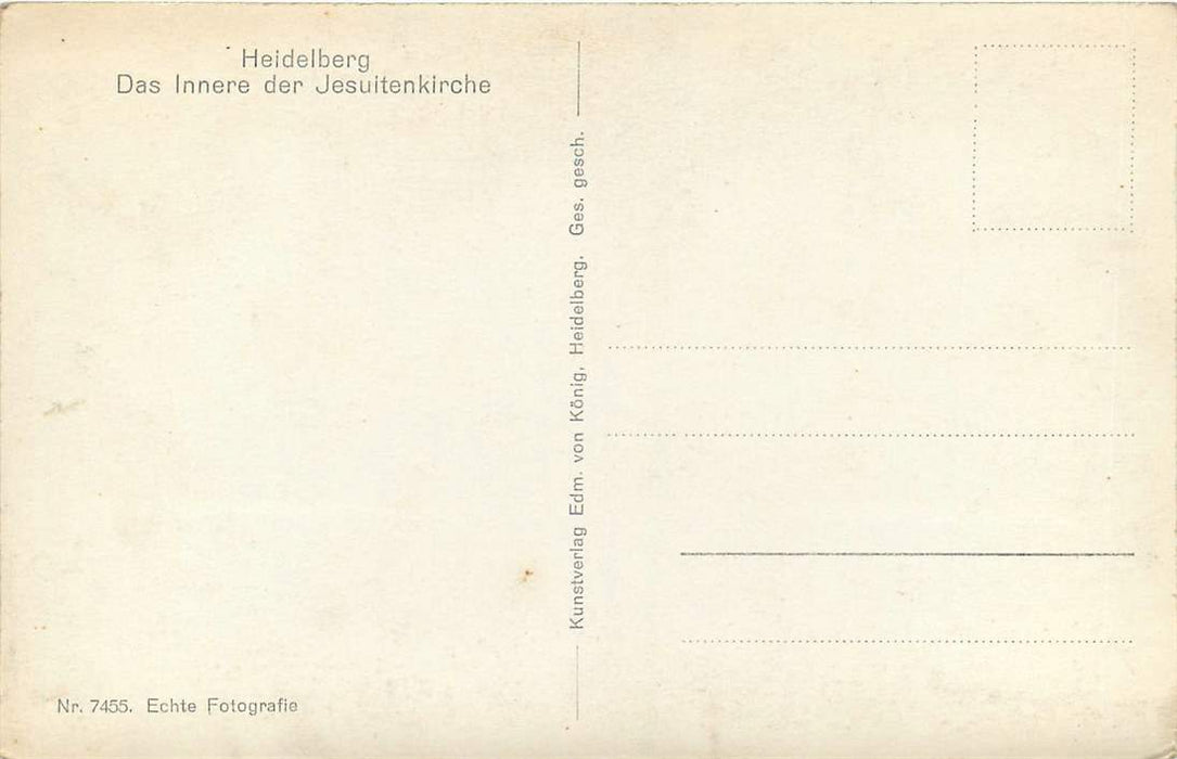 Heidelberg Das Innere der Jesuitenkirche