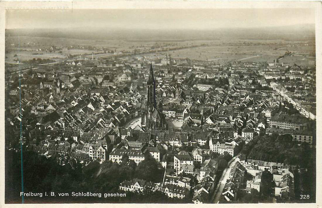 Freiburg vom Schlobberg gesehen