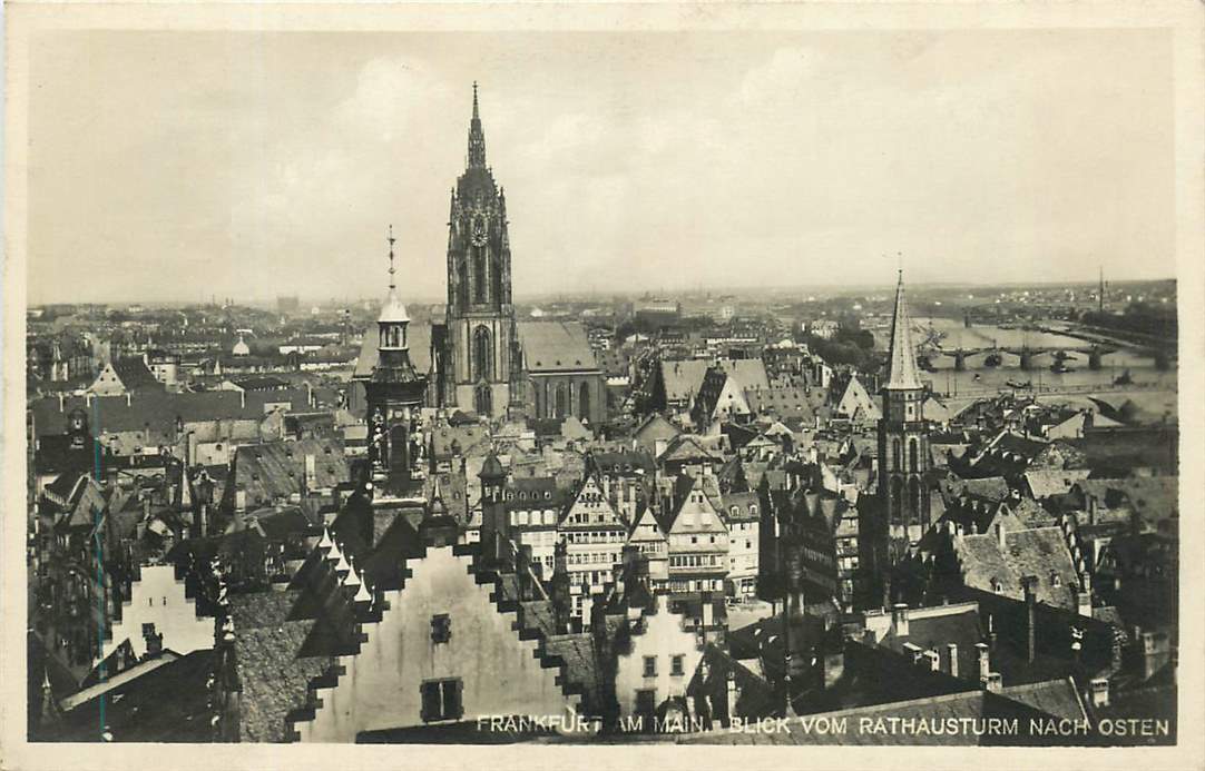 Frankfurt Rathausturm nach Osten