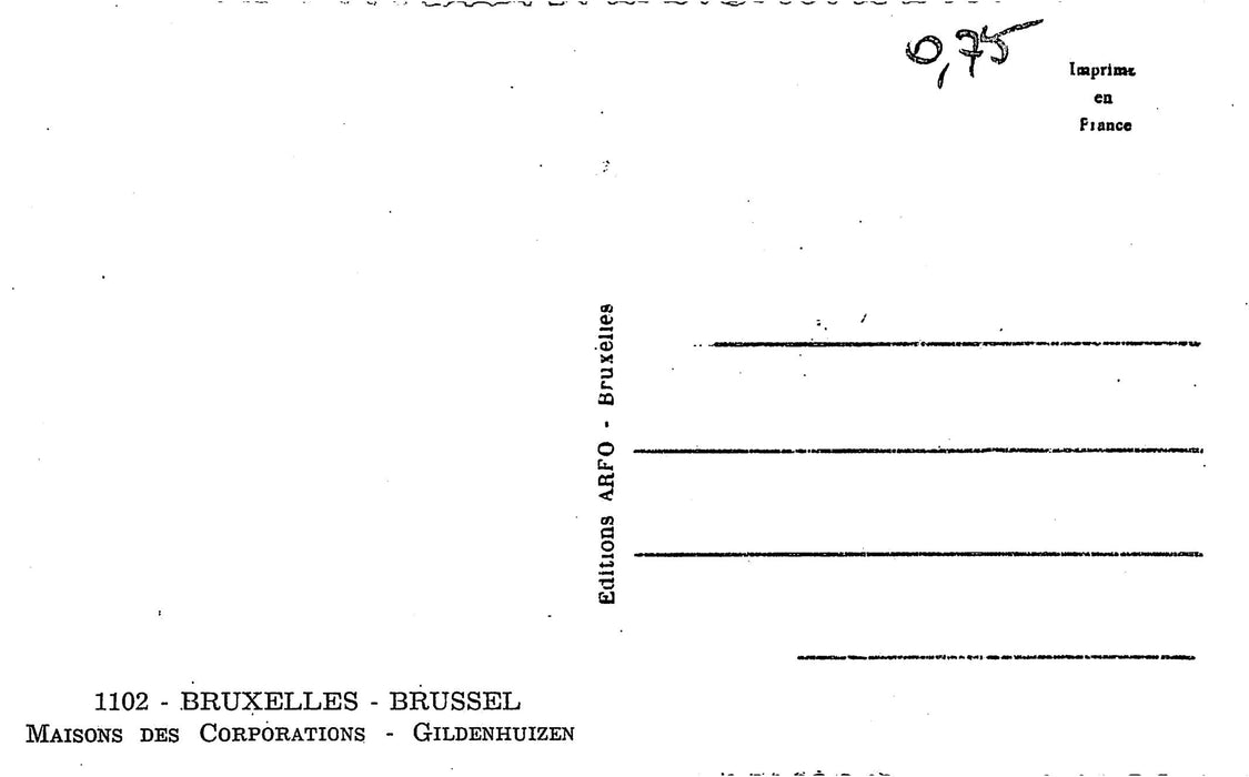 Bruxelles Maisions des Corporations