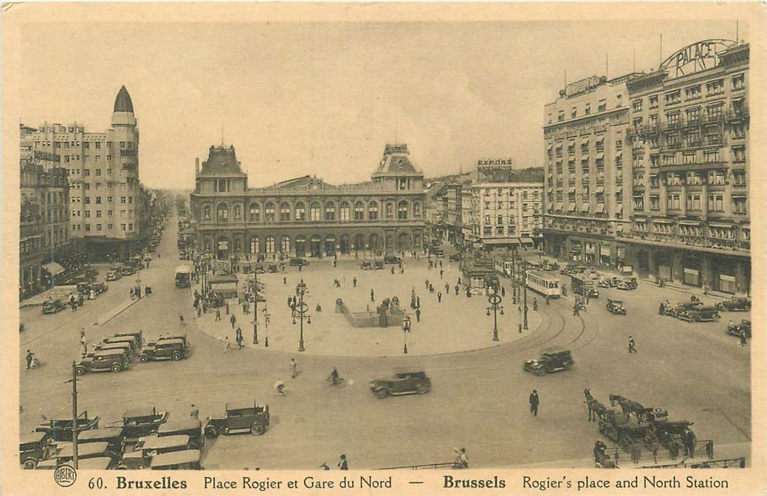 Bruxelles Place Rogier et Gare du Nord