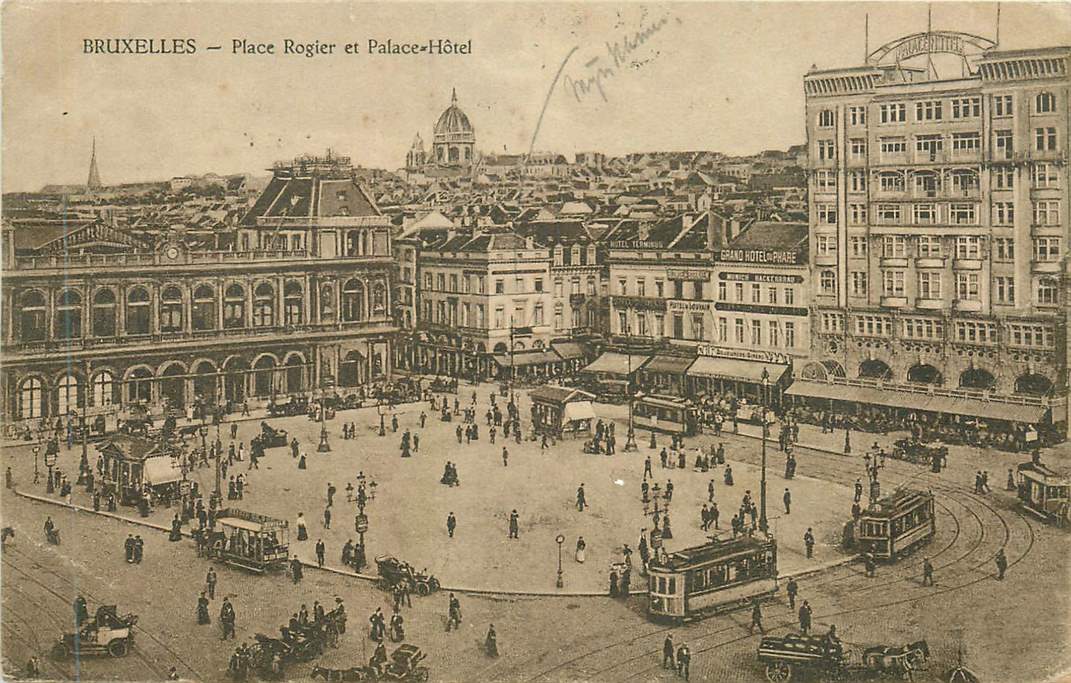 Bruxelles place Rogier et Palace-Hotel