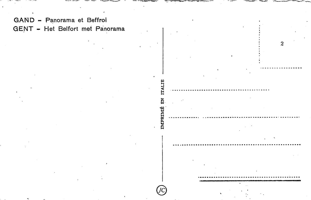 Gent Het Belfort met Panorama