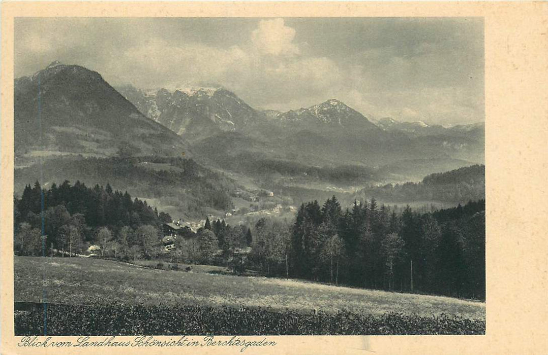 Berchtesgaden Blick vom Landhaus