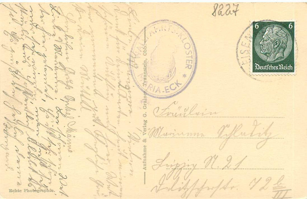 Blick auf Maria eck mit Kloster