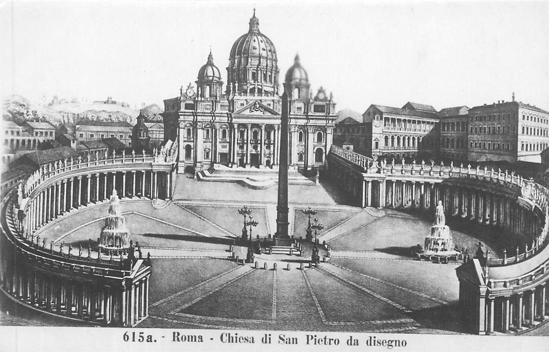 Roma Chiesa di San Pietro da disegno