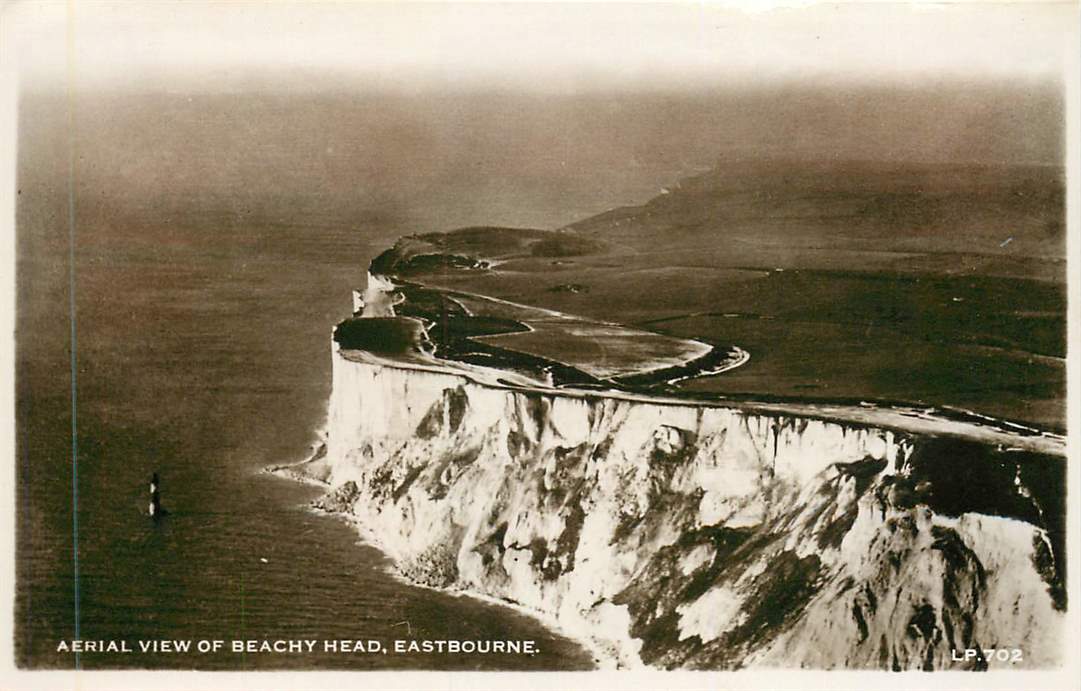 Aerial view of Beachy head Eastbourne