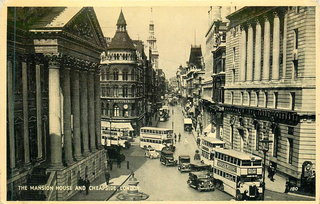 London The Mansion House and Cheapside