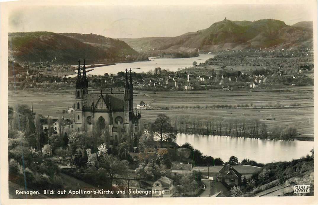 Remagen Blick auf Apollinaris-Kirche