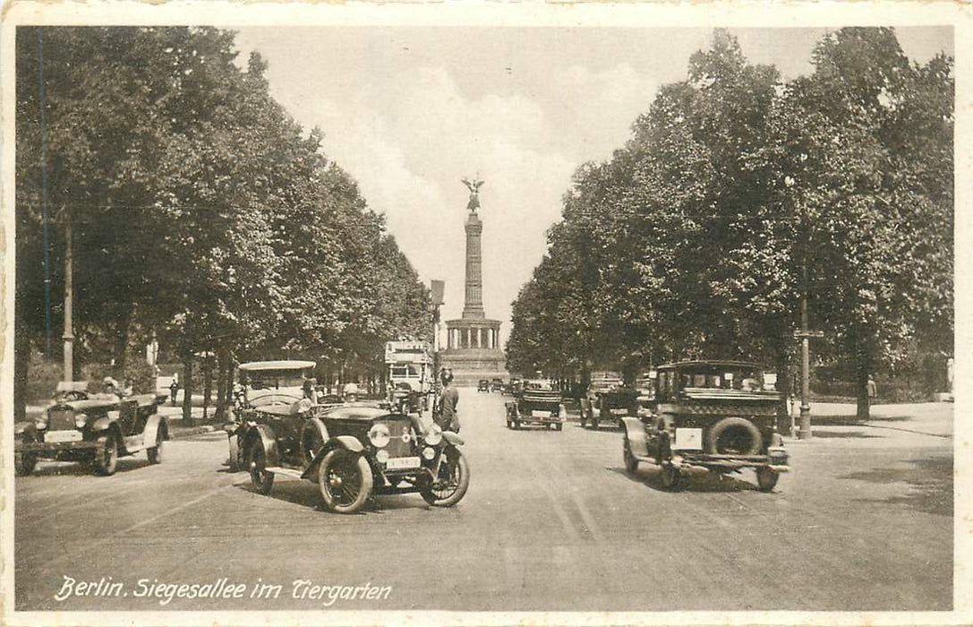 Berlin Siegesallee im Tiergarten