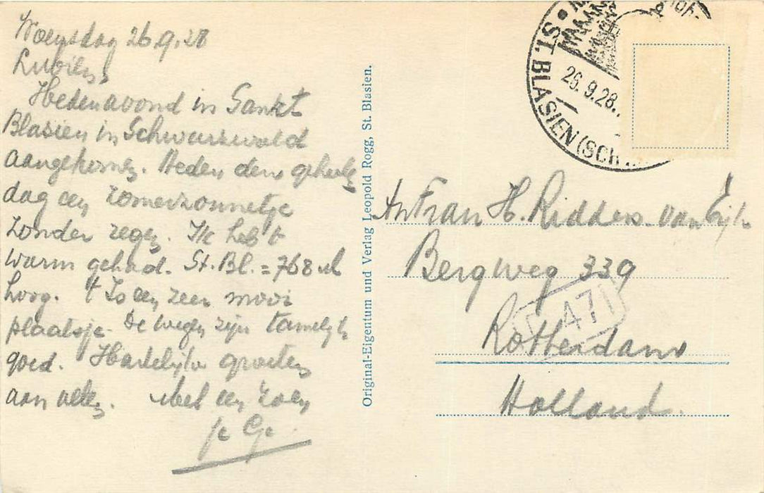 St. Blasien vom Holzberg