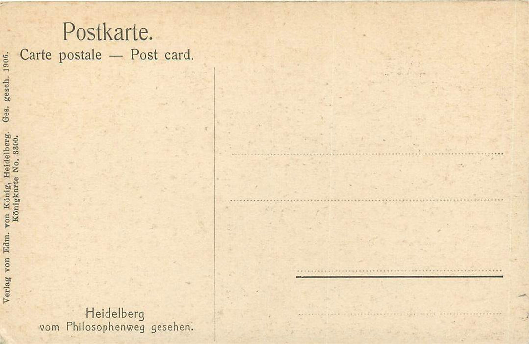 Heidelberg Philosophenweg gesehen