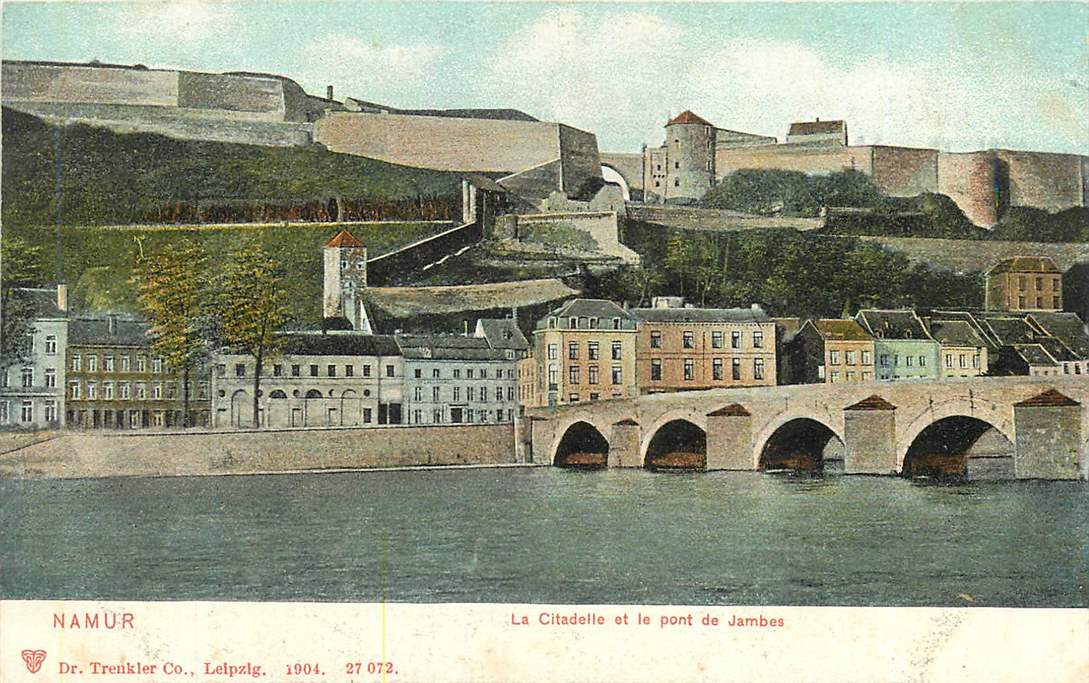 Namur La Citadelle et le pont de Jambes