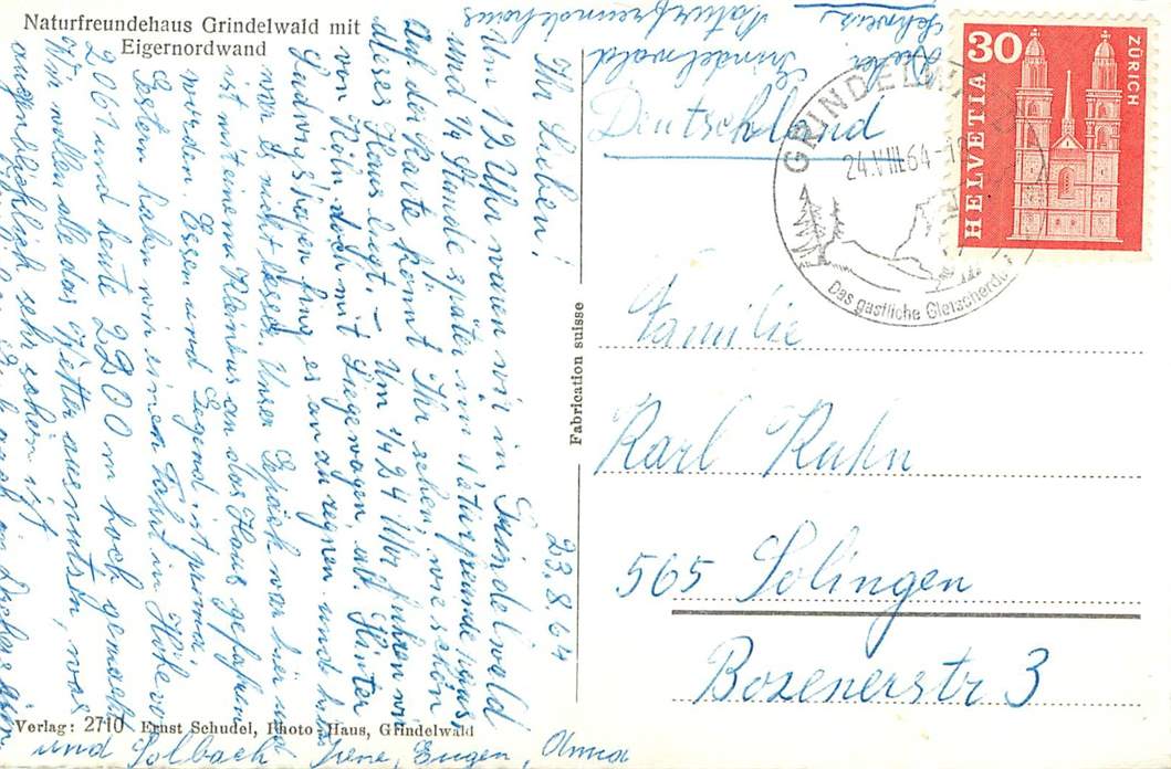 Naturfreundehaus Grindelwald mit Eigernordwand