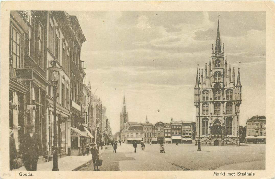 Gouda Markt met Stadhuis