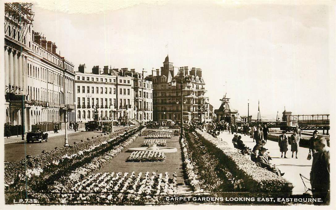 Eastbourne Carpet Gardens looking east