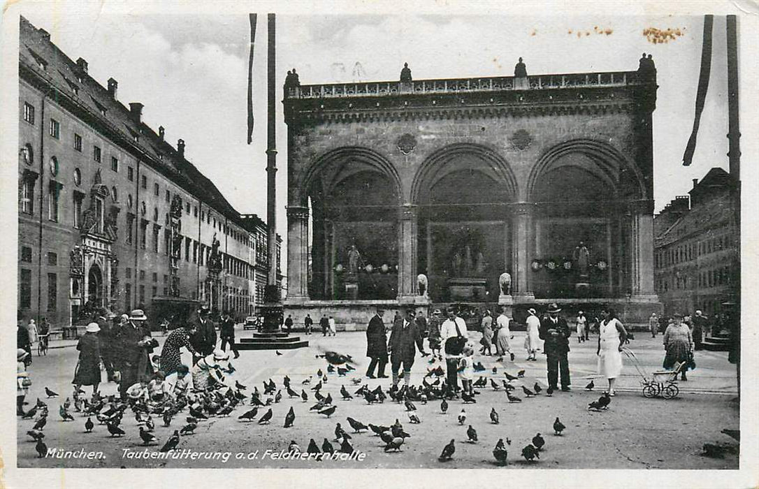 Munchen Taubenfutterung