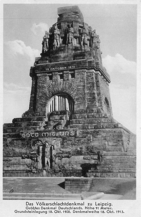 Das Volkerschlachtdenkmal zu Leipzig