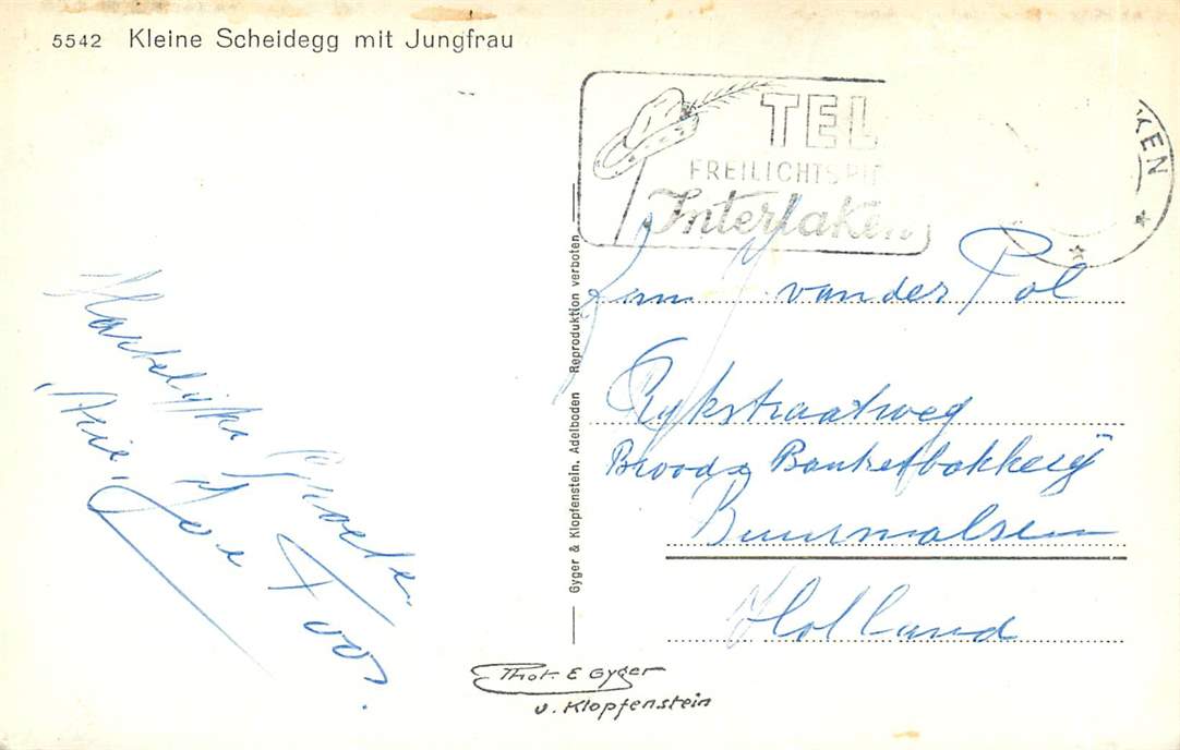 Kleine Scheidegg mit Jungfrau