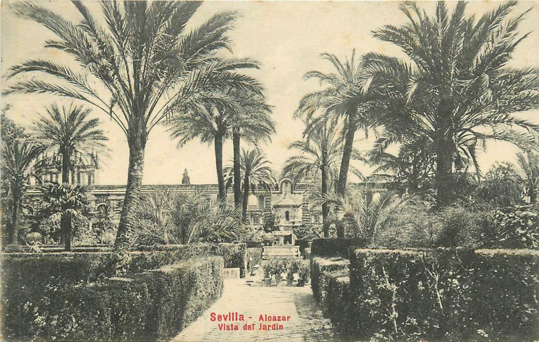 Sevilla Aloazar Vista del Jardin