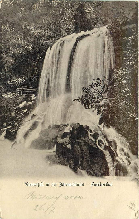 Wasserfall in der Barenschlucht Fuscherthal