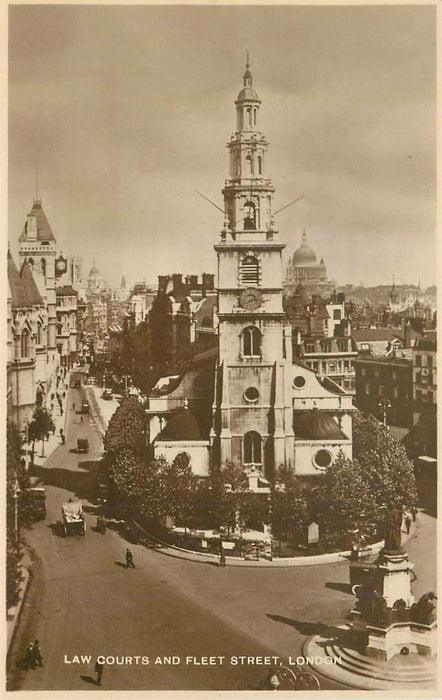 London Law Courts and Fleet Street