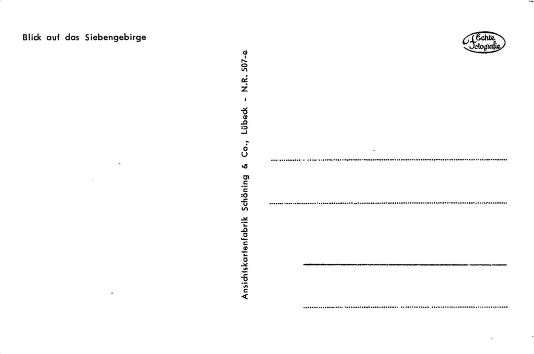 Blick auf das Siebengebirge