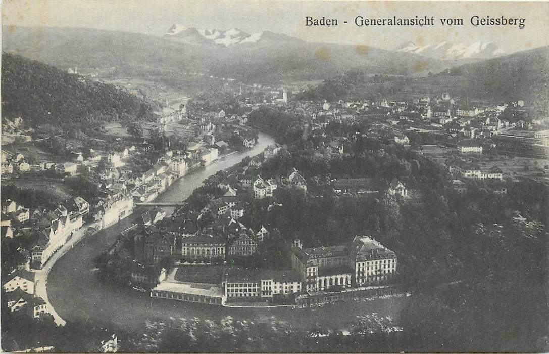 Baden Generalansicht vom Geissberg