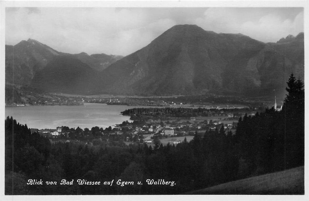 Blick von Bad Wiessee auf Egern u. Wallberg