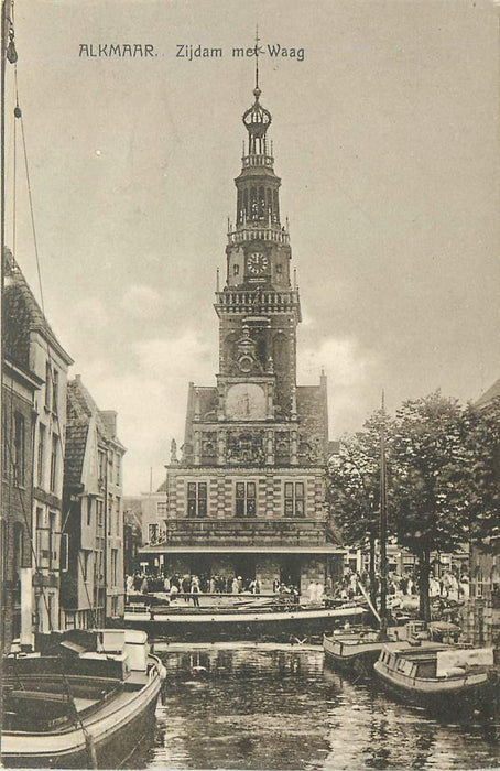 Alkmaar Zijdam met Waag