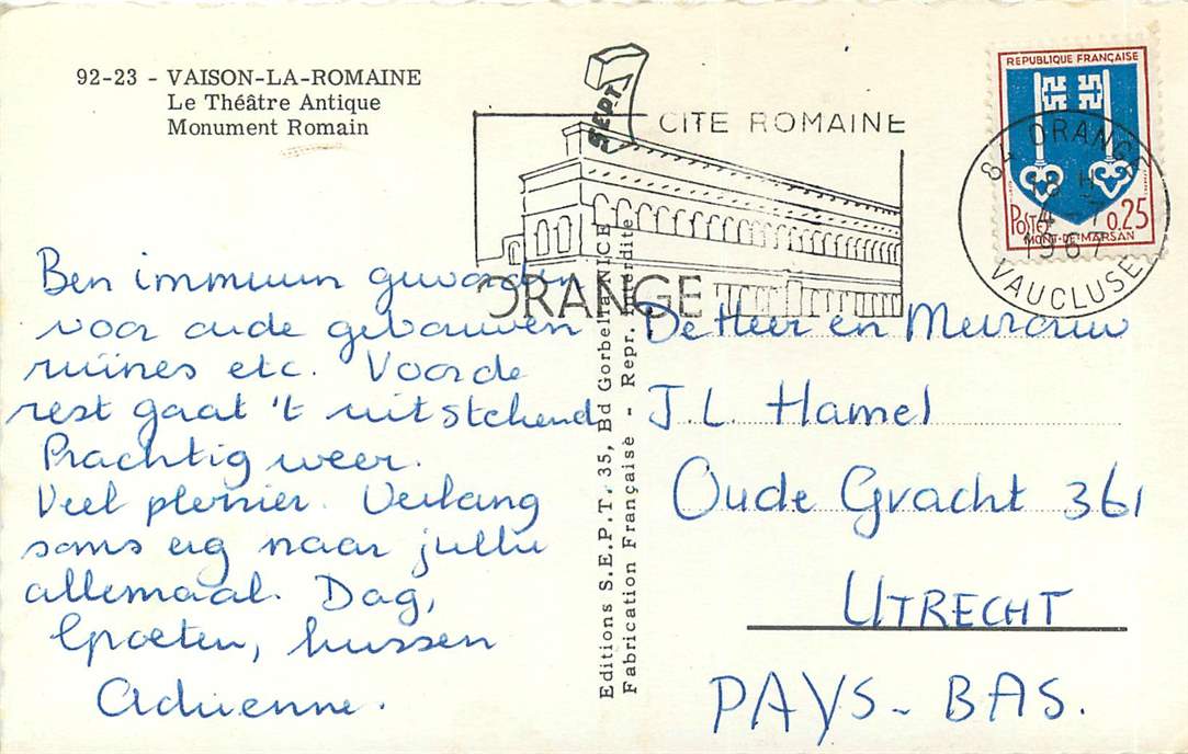 Vaison-La-Romaine Le Theatre Antique