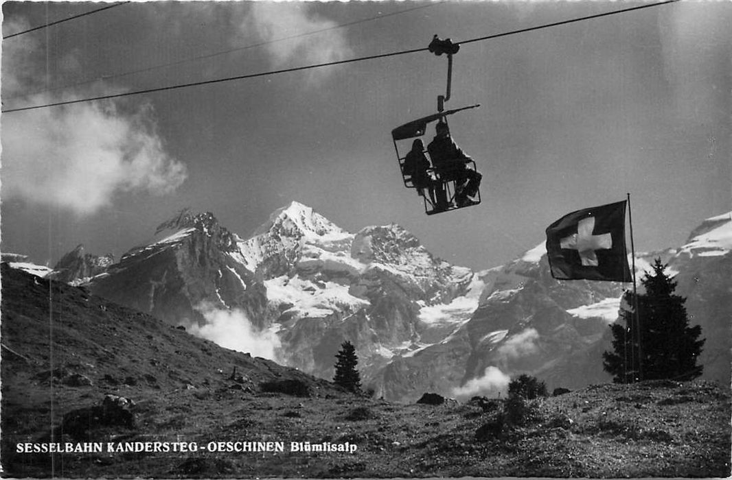 Sesselbahn Kandersteg Oeschinen Blumlisalp