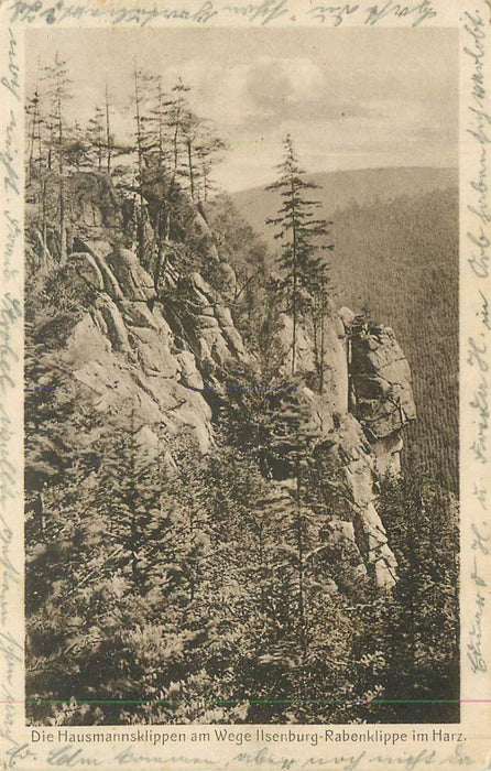 Die Hausmannsklippen am Wege ilsenburg-Rabenklippe im Harz