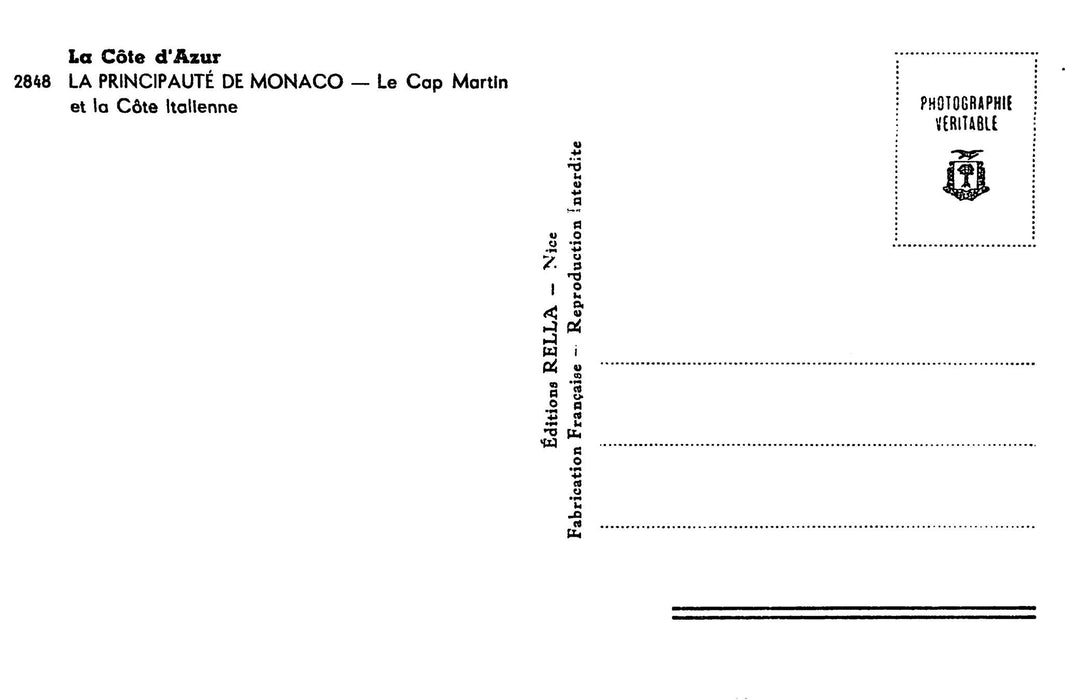 La Cote d'Azur La Principaute de Monaco
