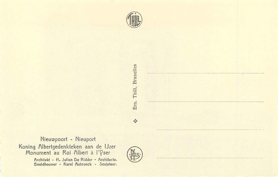 Nieuwpoort Koning Albertgedenkteken aan de Ijzer