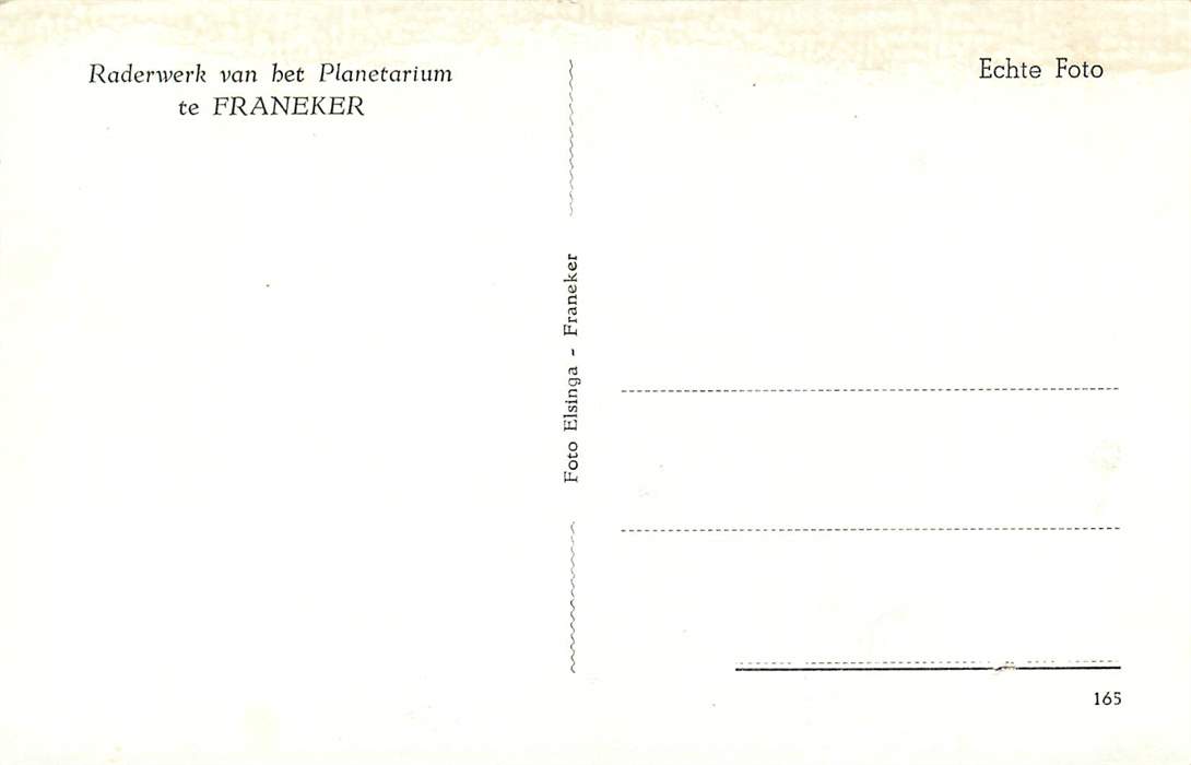 Franeker Raderwerk van het Plantetarium