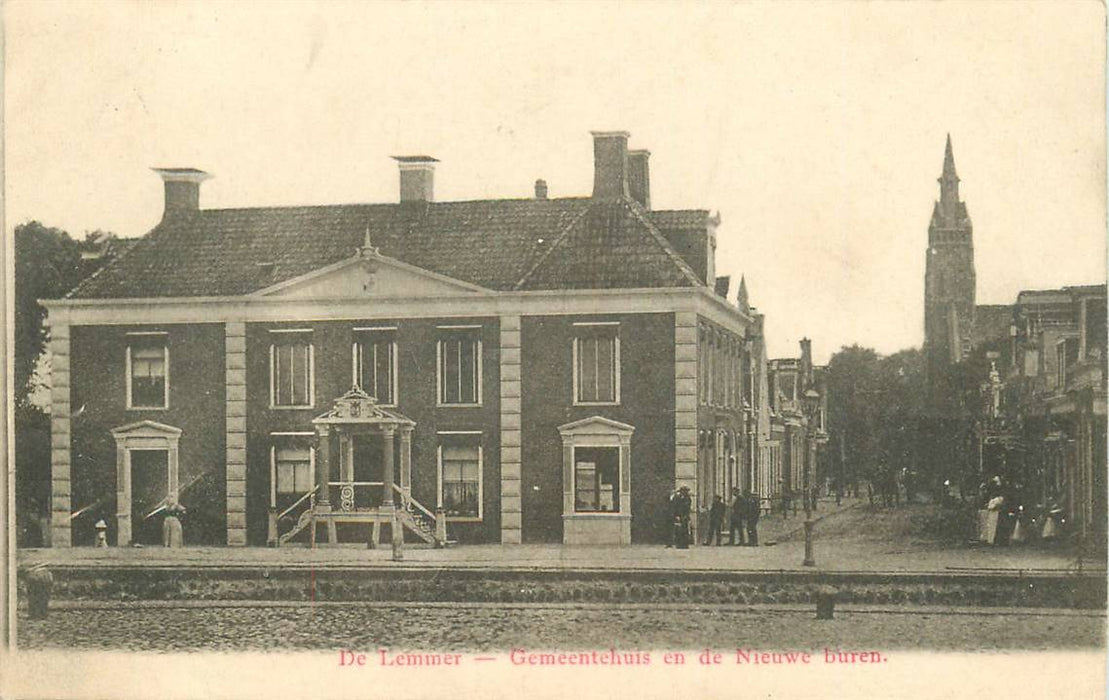 Lemmer Gemeentehuis en de Nieuwe buren