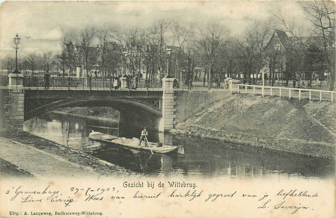 Den Haag Gezicht bij de Wittebrug