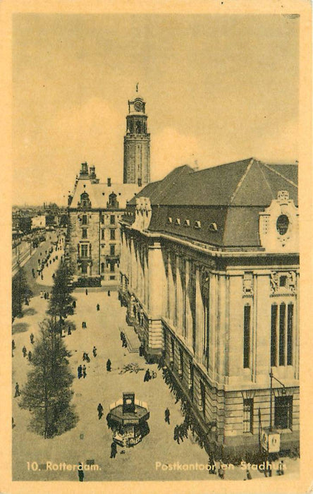 Rotterdam Postkantoor en Stadhuis