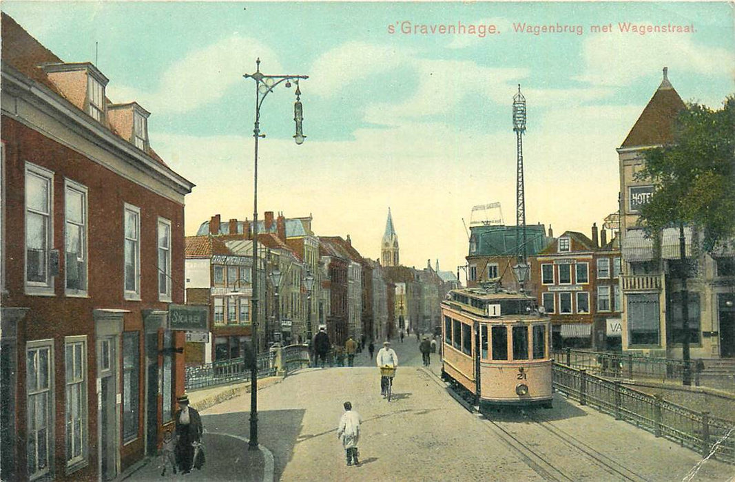 Den Haag Wagenbrug met Wagenstraat