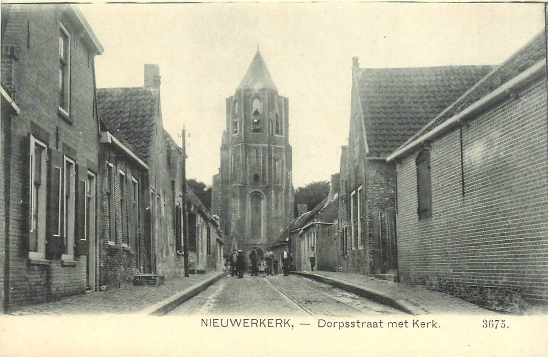 Nieuwerkerk Dorpsstraat met Kerk