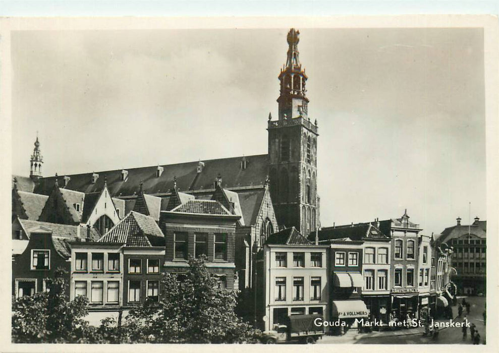 Gouda Markt met St Janskerk