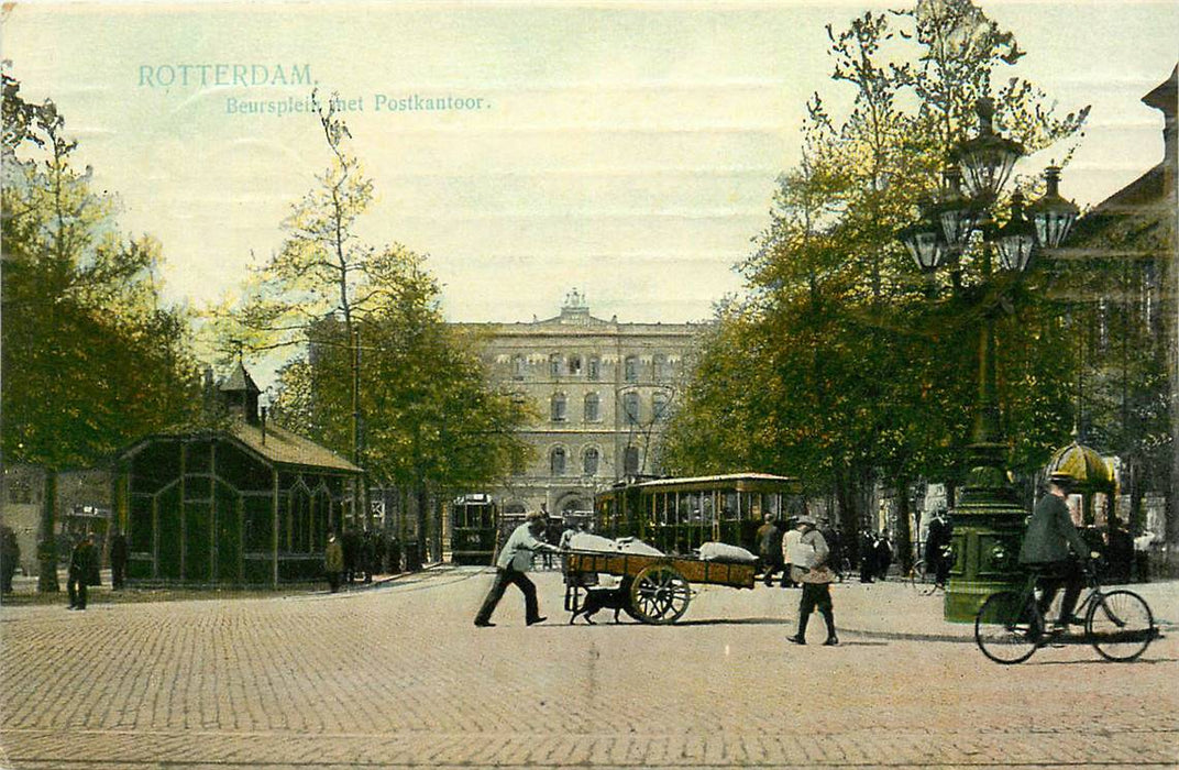 Rotterdam Beursplein met Postkantoor