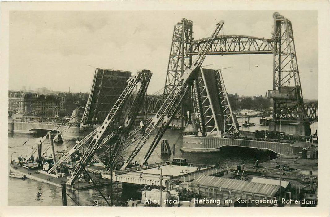 Rotterdam Hefbrug en Koningsbrug