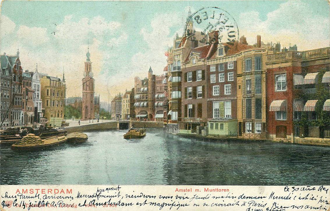 Amsterdam Amstel m Munttoren