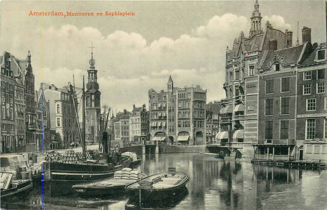 Amsterdam Munttoren en Sophiaplein