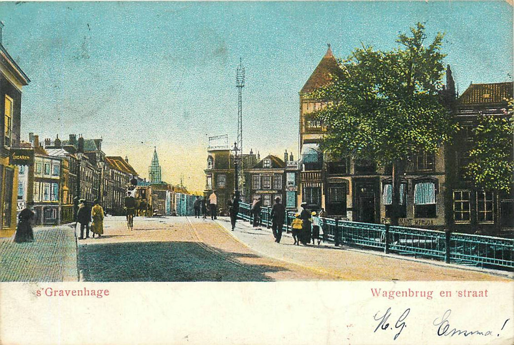 Den Haag Wagenbrug en straat