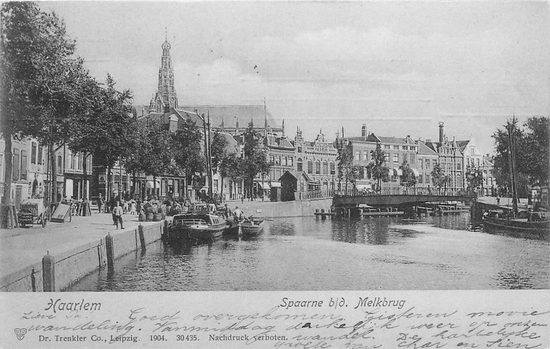 Haarlem Spaarne bij de Melkbrug