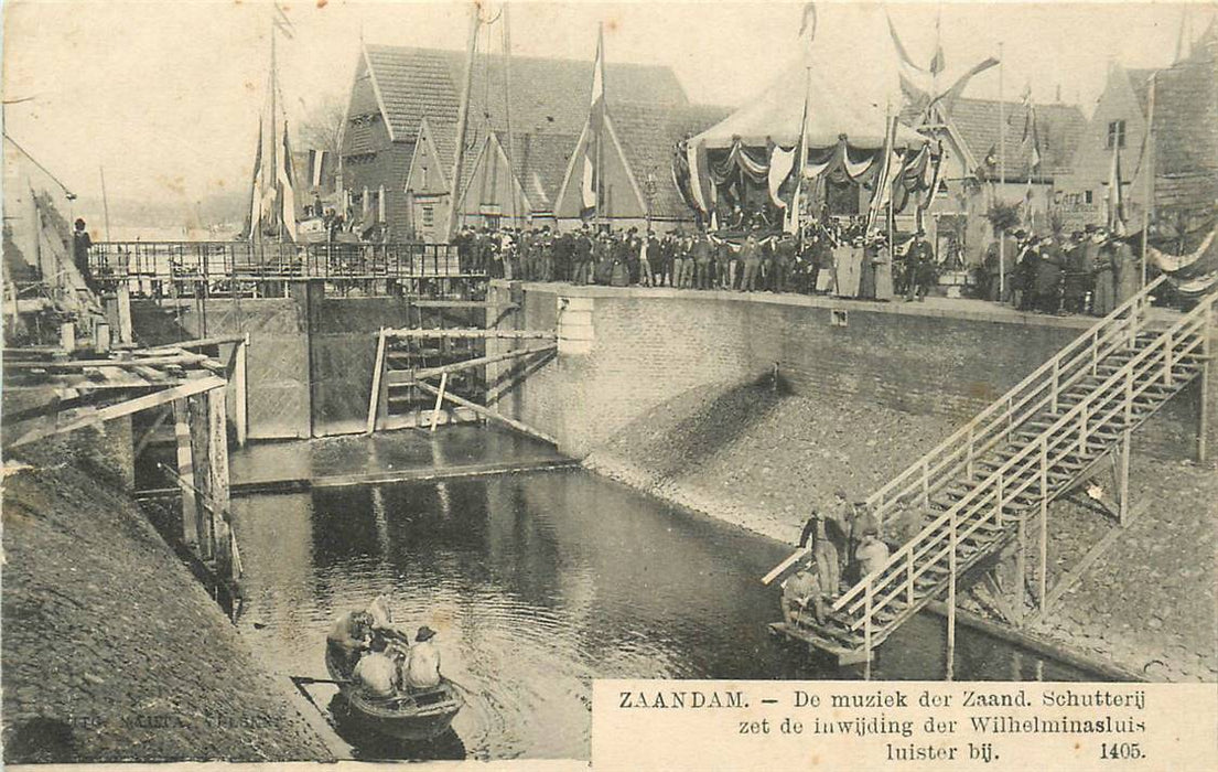 Zaandam Inwijding Wilhelminasluis